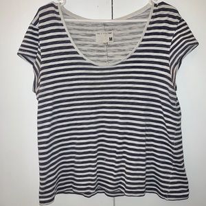 Blue and white striped rab & bone tee shirt